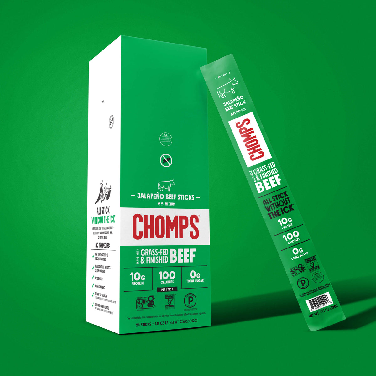Chomps Jalapeño Beef Sticks