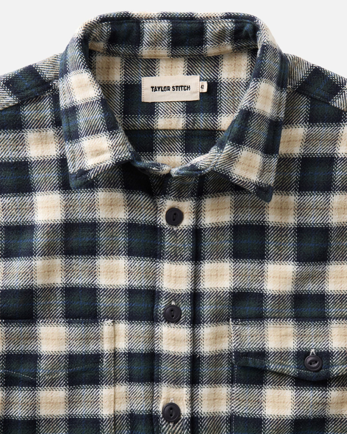 Taylor Stitch Crater Shirt in Woodland Plaid