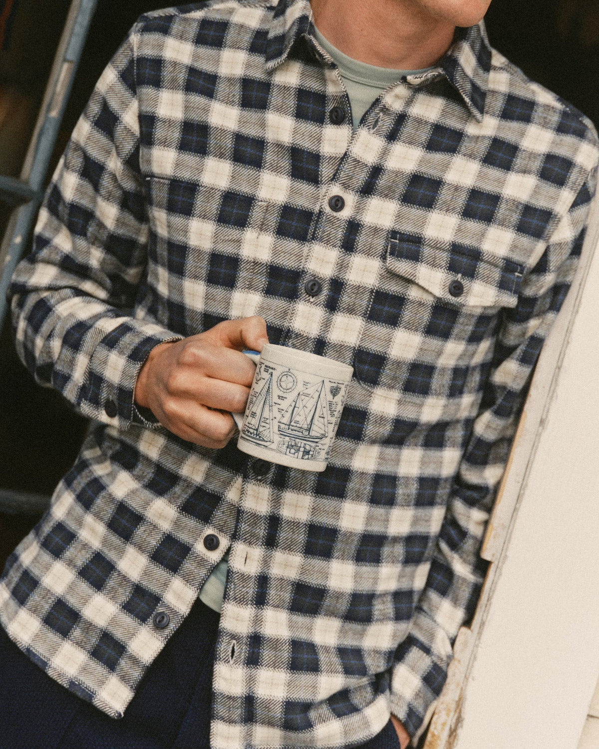 Taylor Stitch Crater Shirt in Woodland Plaid
