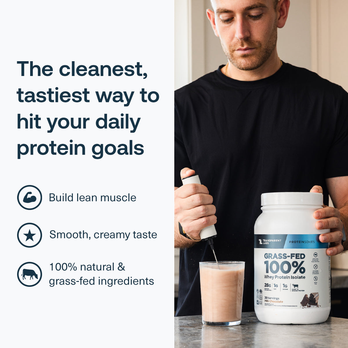 Transparent Labs Grass-Fed Whey Protein Isolate