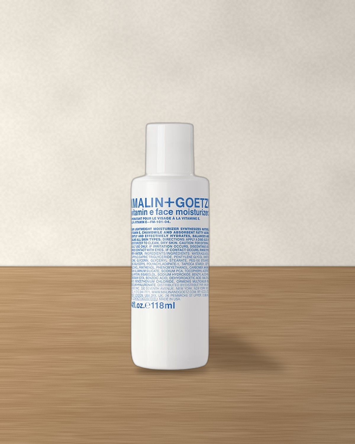 Malin+Goetz Vitamin E Face Moisturizer, Stapl studio still