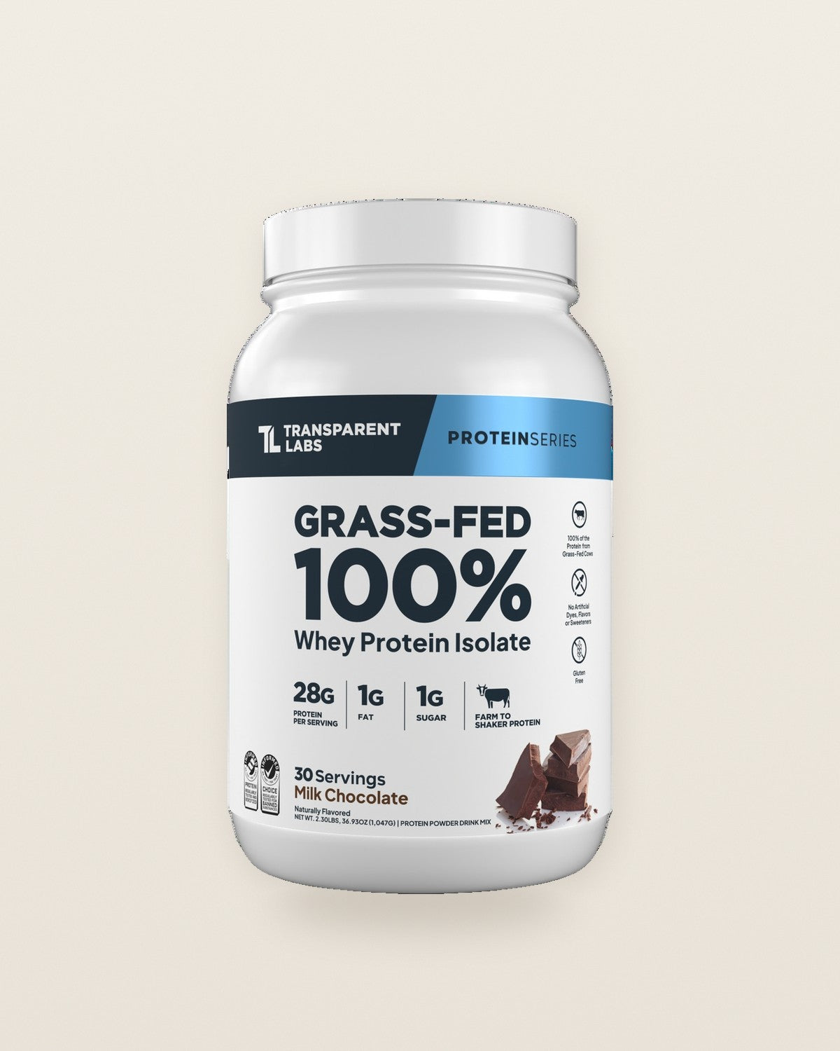 Transparent Labs Grass-Fed Whey Protein Isolate