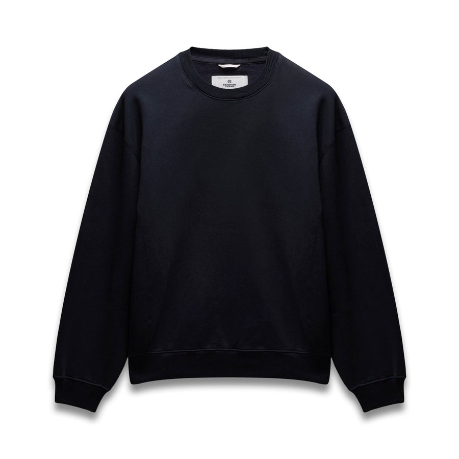 Reigning Champ Brushed Fleece '97 Relaxed Crewneck in Navy