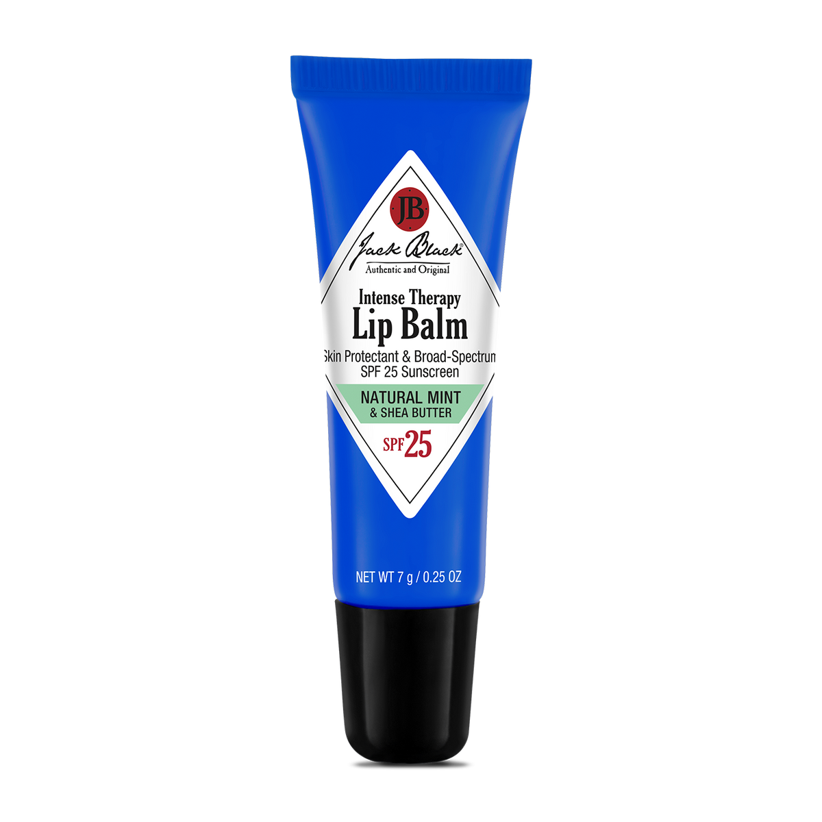 Jack Black Intense Therapy Lip Balm SPF 25, Natural Mint and Shea Butter