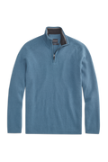 Mack Weldon Tech Merino Quarter-Zip Sweater in Ice Storm