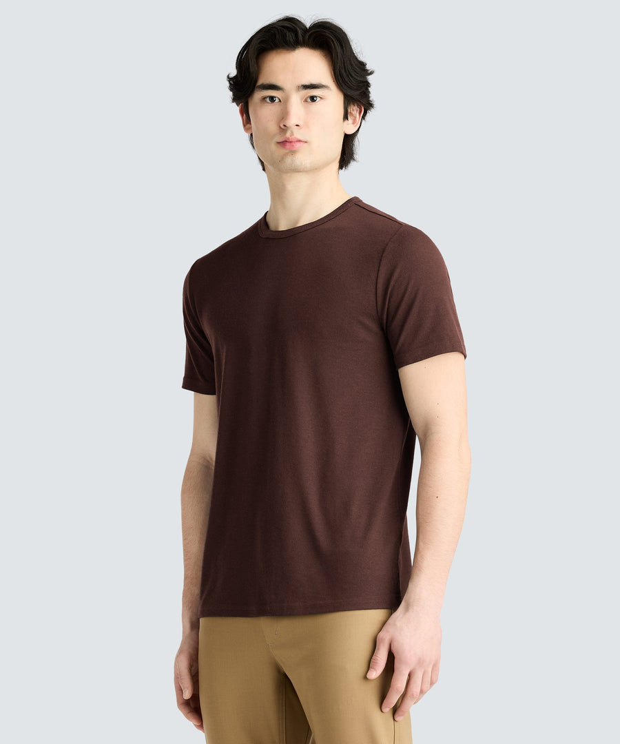 Unbound Merino Crew Neck T-Shirt in Stout