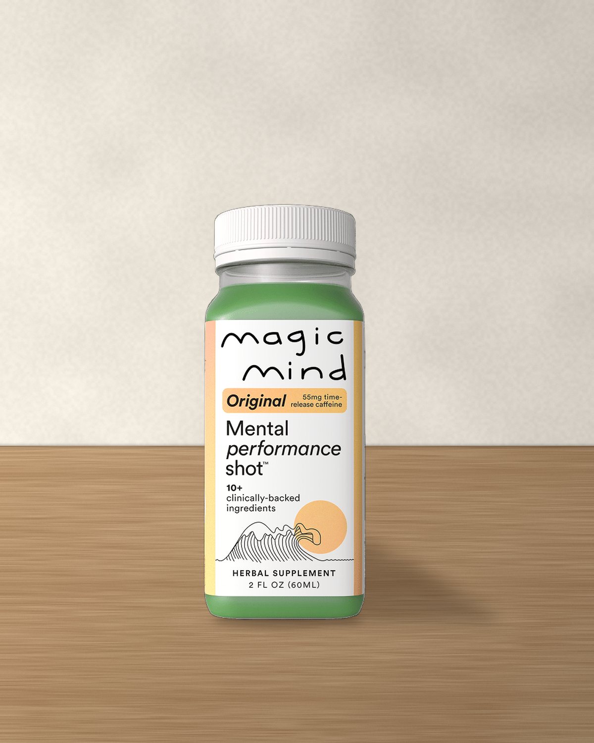 Magic Mind Mental Performance Shot, 15 Bottles, Stapl studio still on oak