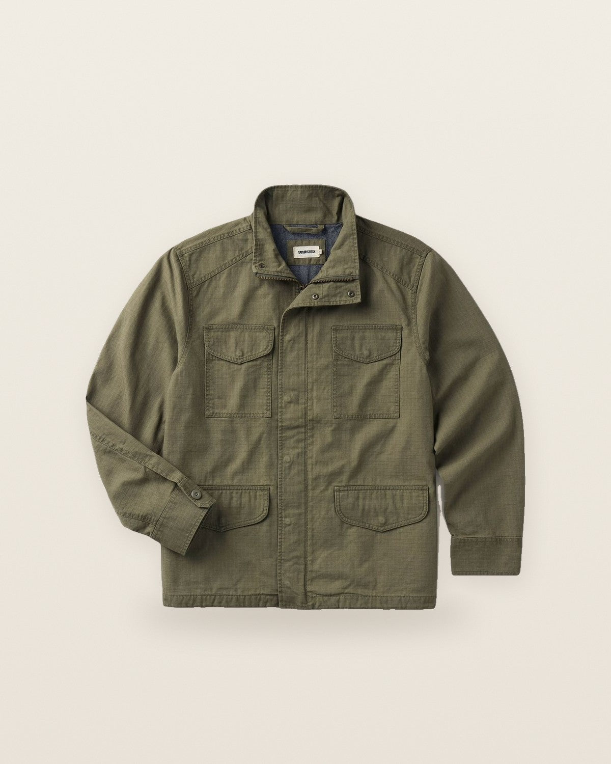 Taylor Stitch Field Jacket in Burnt Olive Ripstop
